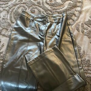 7 for all mankind black leather pants.
